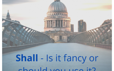 Shall - Is it fancy or should you use it